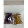 Image 1 : BAG OF TUMBLED AMETHYST AND BAG PF TUMBLED CITRINE (HEATED AMETHYST) RETAIL $149 EACH