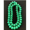 Image 1 : ENHANCED GREEN QUARTZITE NECKLACE 30" IN STERLING SILVER NICKEL FREE TGW 1323.00 CTS.