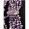 Image 2 : AMETHYST, PURPLE GLASS NECKLACE 18" TGW 990.00 CTS