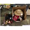 Image 2 : ASSORTED ITEMS INCLUDING; SHOES, VASES, HAT, BAG & MORE