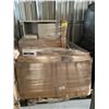 Image 2 : 2 PALLETS OF ASSORTED ITEMS INCLUDING; METAL DESK PARTS, CHAIR PARTS, PAPER & MORE