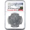 Image 1 : 2020W 1oz $5 Burnished Silver Maple Leaf NGC MS70 First Releases (Tax Exempt)
