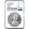 Image 1 : 2018 1oz $1 American Silver Eagle NGC MS70 Early Releases (Tax Exempt)