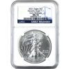 Image 1 : 2021 1oz $1 American Silver Heraldic Eagle Type 1 NGC MS70 Early Releases (Tax Exempt)