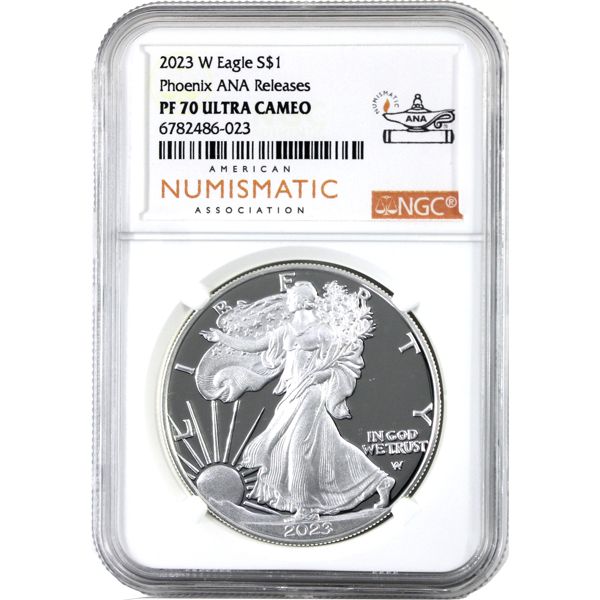 2023W 1oz $1 Phoenix ANA Releases Proof American Silver Eagle NGC PF70 Ultra Cameo (Tax Exempt)