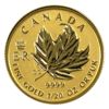 Image 1 : 2016 Canada $1 1/20oz Fine Gold Coin from 'A Historic Reign' 4-coin Fractional Set (Tax Exempt)