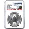 Image 1 : 2021 $5 1oz Fine Silver Maple Leaf NGC MS70 First Releases (Tax Exempt)