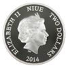Image 2 : 2014 Niue $2 1oz Disney Mickey Mouse Coloured .999 Fine Silver Coin (Tax Exempt)