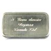 Image 2 : 100g Degussa Feinsilber .999 Fine Silver Bar Engraved "5 Years Service Degussa Canada Ltd." on Back