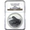 Image 1 : 2010 Australia $1 1oz Year of the Tiger Lunar Series Fine Silver Coin NGC MS69 (Tax Exempt)