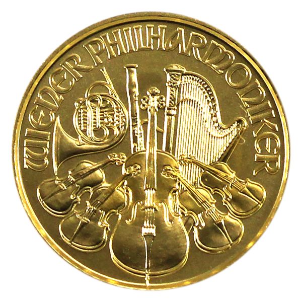 2023 Austria 1/25oz Philharmonic .9999 Fine Gold Coin (Tax Exempt)