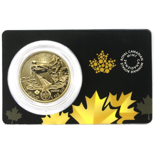 2022 $200 1oz Klondike Gold Rush Prospecting for Gold .99999 (5x 9's) Fine Gold Coin in Hard Plastic