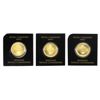 Image 1 : 2020, 2021 & 2023 Canada 1g .9999 Fine Gold Maple Grams. 3pcs (Tax Exempt)