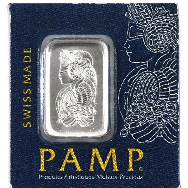 Pamp suisse 1g Lady Fortuna .9995 Fine Platinum Bar (Tax Exempt)