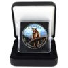 Image 1 : 2012 1oz Wildlife Series - Cougar Professionally Coloured Fine Silver Coin Encapsulated in Display