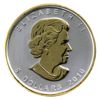 Image 2 : 2010 Canada 1oz Gilded .9999 Fine Silver Maple Leaf (Tax Exempt)