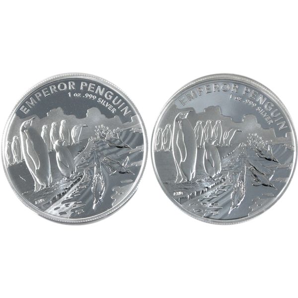 2023 Australia $1 1oz Emperor Penguin .999 Fine Silver Coins. 2pcs (Tax Exempt)