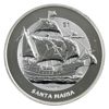 Image 1 : 2022 British Virgin Islands $1 1oz Santa Maria Commemorative Fine Silver Coin (Tax Exempt)