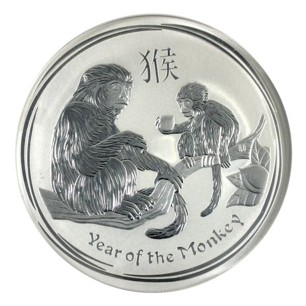 2016 Australia $30 Year of the Monkey 1 Kilo .999 Fine Silver Coin (Tax Exempt)