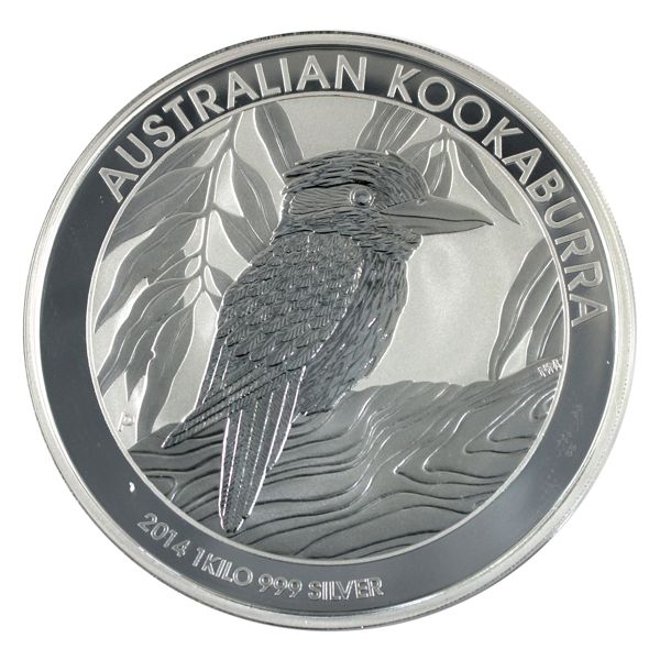 2014 Australia $30 1 Kilo Kookaburra .999 Fine Silver Coin (Tax Exempt)