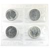 Image 1 : Sheet of 4x 1oz 2006 Canada $5 SML .9999 Fine Silver Coins (Tax Exempt)