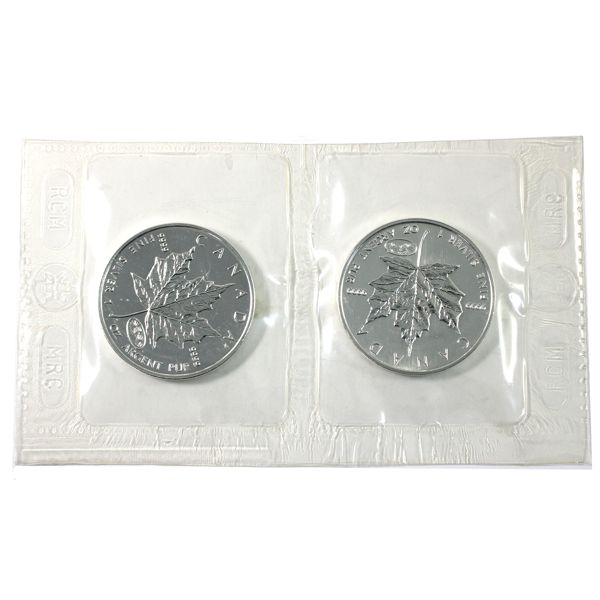 1999-2000 Canada Fireworks Privy $5 1oz .9999 SML. 2pcs. (Tax Exempt) 