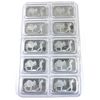 Image 1 : Sheet of 10x SilverTowne Mint Prospector 1oz .999 Fine Silver Bars (Tax Exempt)