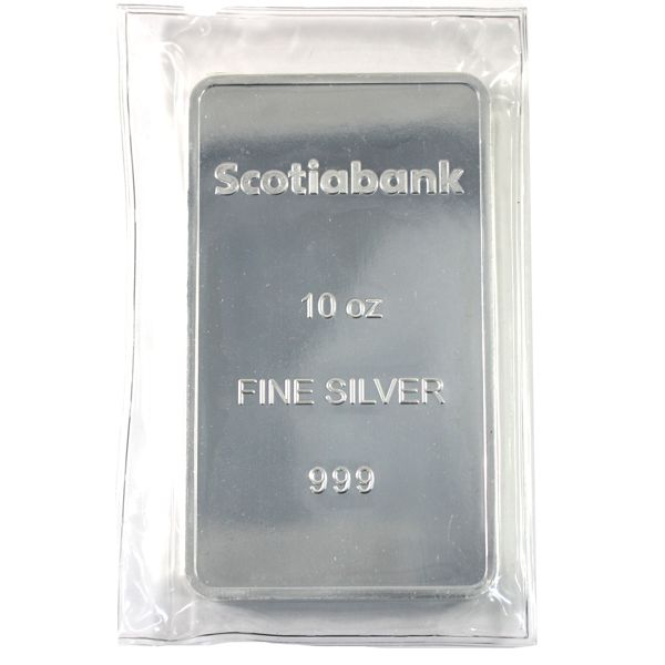 Scotiabank Metals 10oz .999 Silver Bar (Tax Exempt)