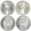 Image 1 : 2017 Walker Zombucks & "Keep Calm and Slave On" 1oz Fine Silver Rounds. 4pcs. (Tax Exempt)