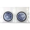 Image 1 : 1oz Golden State Mint Happy Hanukkah .999 Fine Silver Rounds. 2pcs. (Tax Exempt)