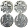 Image 1 : 2019 Niue $2 Star Wars Clone Trooper & Darth Vader 1oz .999 Silver Coins. 4pcs. (Tax Exempt)
