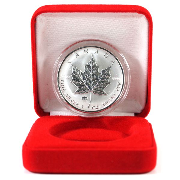 2009 Canada $5 Brandenburg Gate Privy Silver Maple Leaf 1oz Fine Silver Coin (Tax Exempt)
