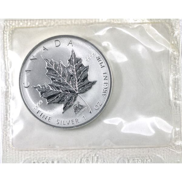 2004 Canada $5 SML-Monkey Privy 1oz .9999 Silver Coin (Tax Exempt)