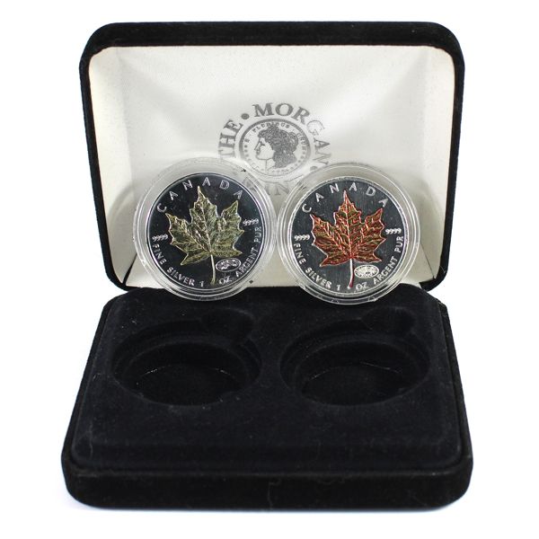 2000 Canada $5 Fireworks Privy 1oz .9999 SML Coins w/ Enhanced Colour. 2pcs. (Tax Exempt)