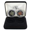 Image 1 : 2000 Canada $5 Fireworks Privy 1oz .9999 SML Coins w/ Enhanced Colour. 2pcs. (Tax Exempt)