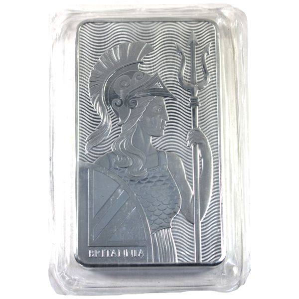10oz Britannia .999 Fine Silver Royal Mint Bar (Tax Exempt)