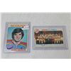 Image 6 : (2) Signed Hockey Cards - Denis Herron Scouts -Atlanta Flames Vakona's Signature