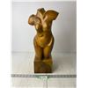 *Wooden Carved Womens Body Figure (Cracked)