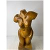 Image 4 : *Wooden Carved Womens Body Figure (Cracked)