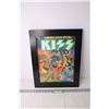 Image 1 : Framed KISS Magazine Cover  - 15" x 19"