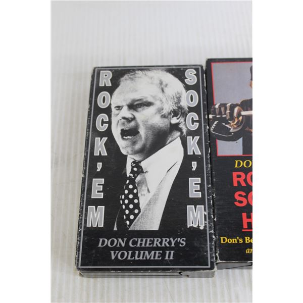 C-C-B「TOUCH DOWN vo.1 vo.2」VHS 5) Misc. Don Cherry VHS Tapes, Labatt Blue NHL Video Volume 1 and