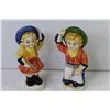 Image 5 : (2) Vintage Ceramic Cowboy & Cowgirl Salt & Pepper Shakers