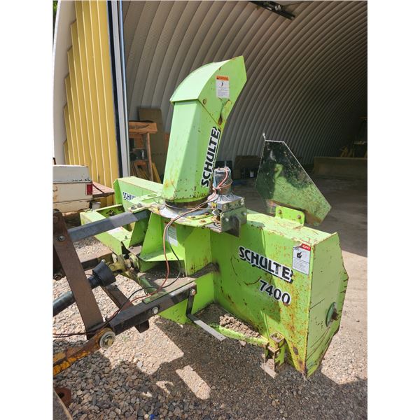 Schulte 7400 3 PTH Snow Blower (Working see video) * Located in Town of Viscount