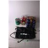 Image 1 : Holiday Decor, ribbon/craft items in jars and Rider bag