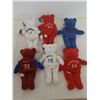 Image 2 : (6) Hockey Player Stuffed Bears with hang tag info: Messier, Hasek, Hull, Fedorov, Roy & Shanahan