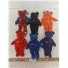 Image 1 : (6) Hockey Player Stuffed Bears w/ hang tag info: Gretzky, Jagr, Yzerman, Lindros, Kariya, Forsberg