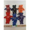 Image 2 : (6) Hockey Player Stuffed Bears w/ hang tag info: Gretzky, Jagr, Yzerman, Lindros, Kariya, Forsberg