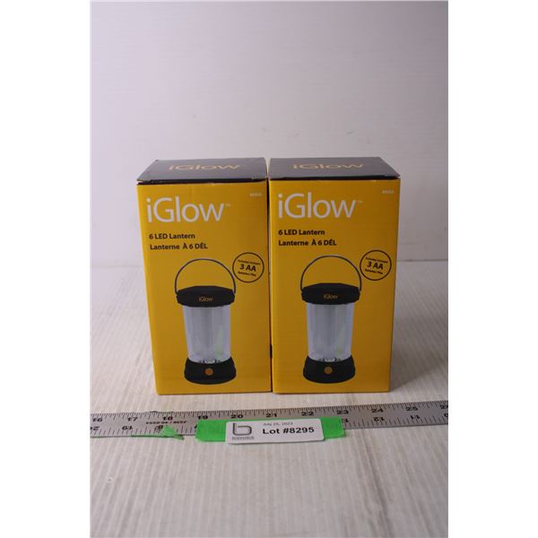 (2) iGlow 6 LED Lanterns (NIB)