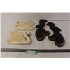 Image 1 : (2) Favorware Black Birds Wall Art, (2) Swan Wall Art