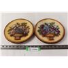 Image 1 : (2) Plasterware Flower Wall Art